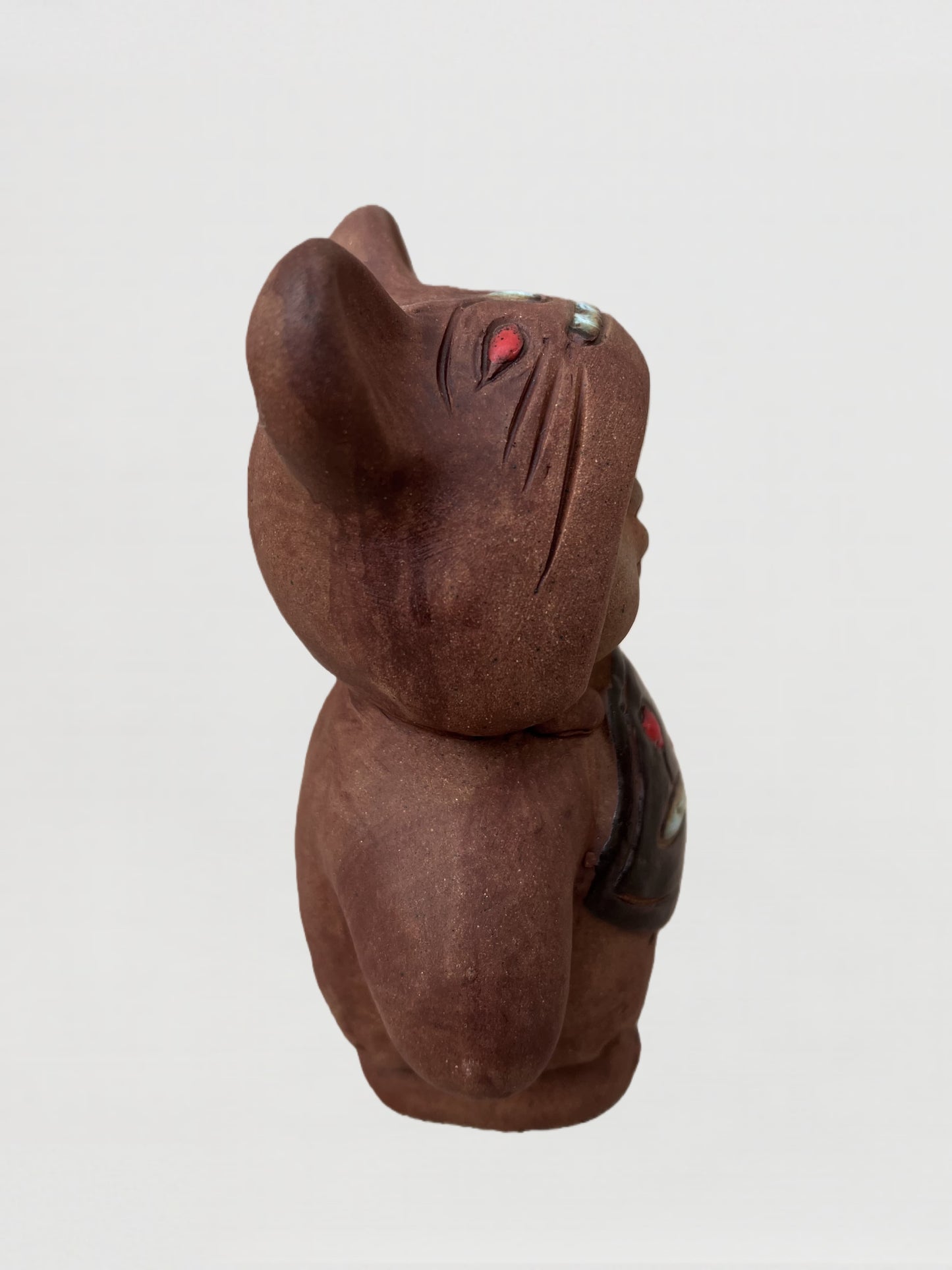 Handmade clay figurine – 虎帽靜憩童-小號