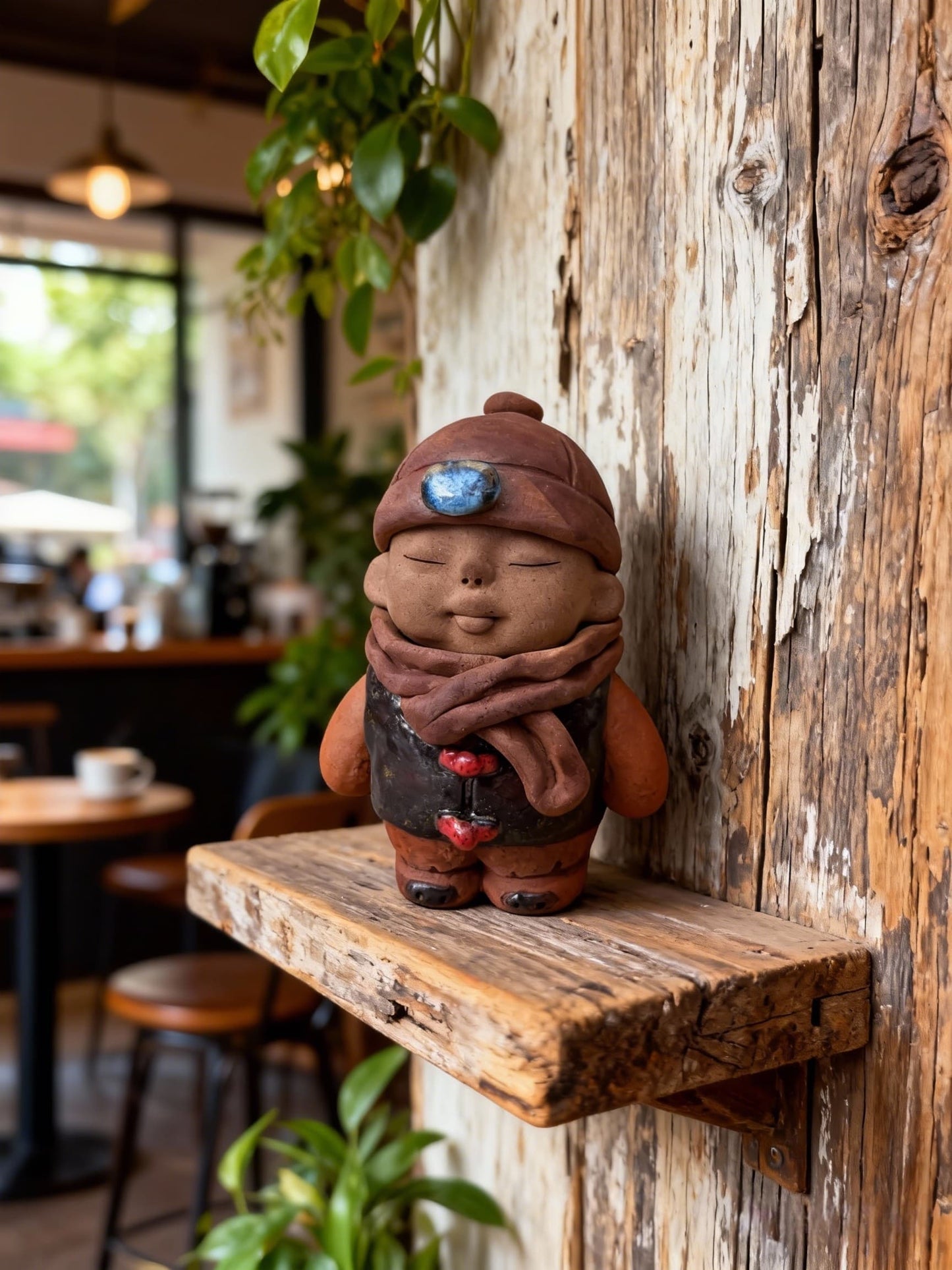 Handmade clay figurine – 少爺暖冬童