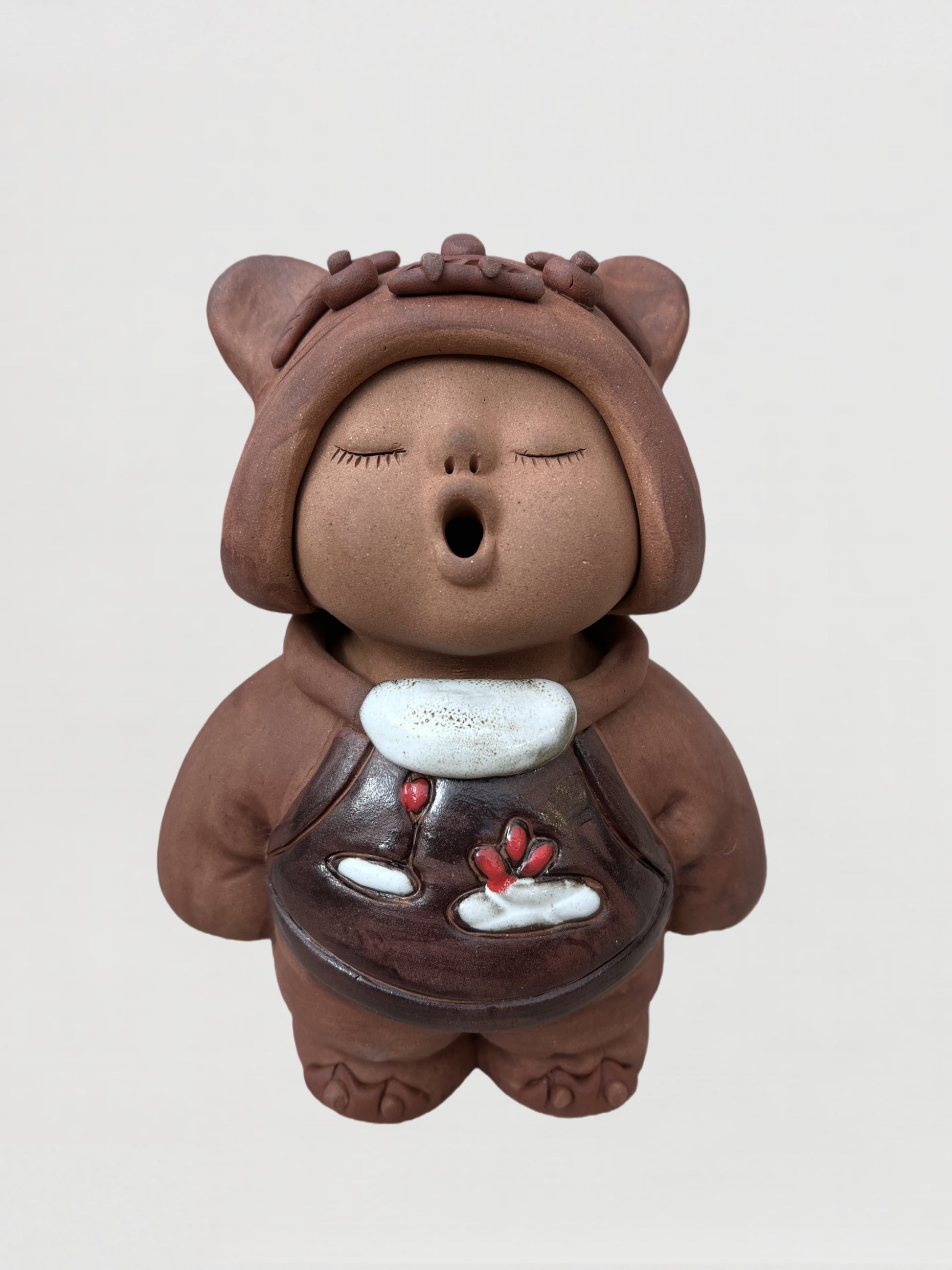 Handmade clay figurine – 虎帽歌童