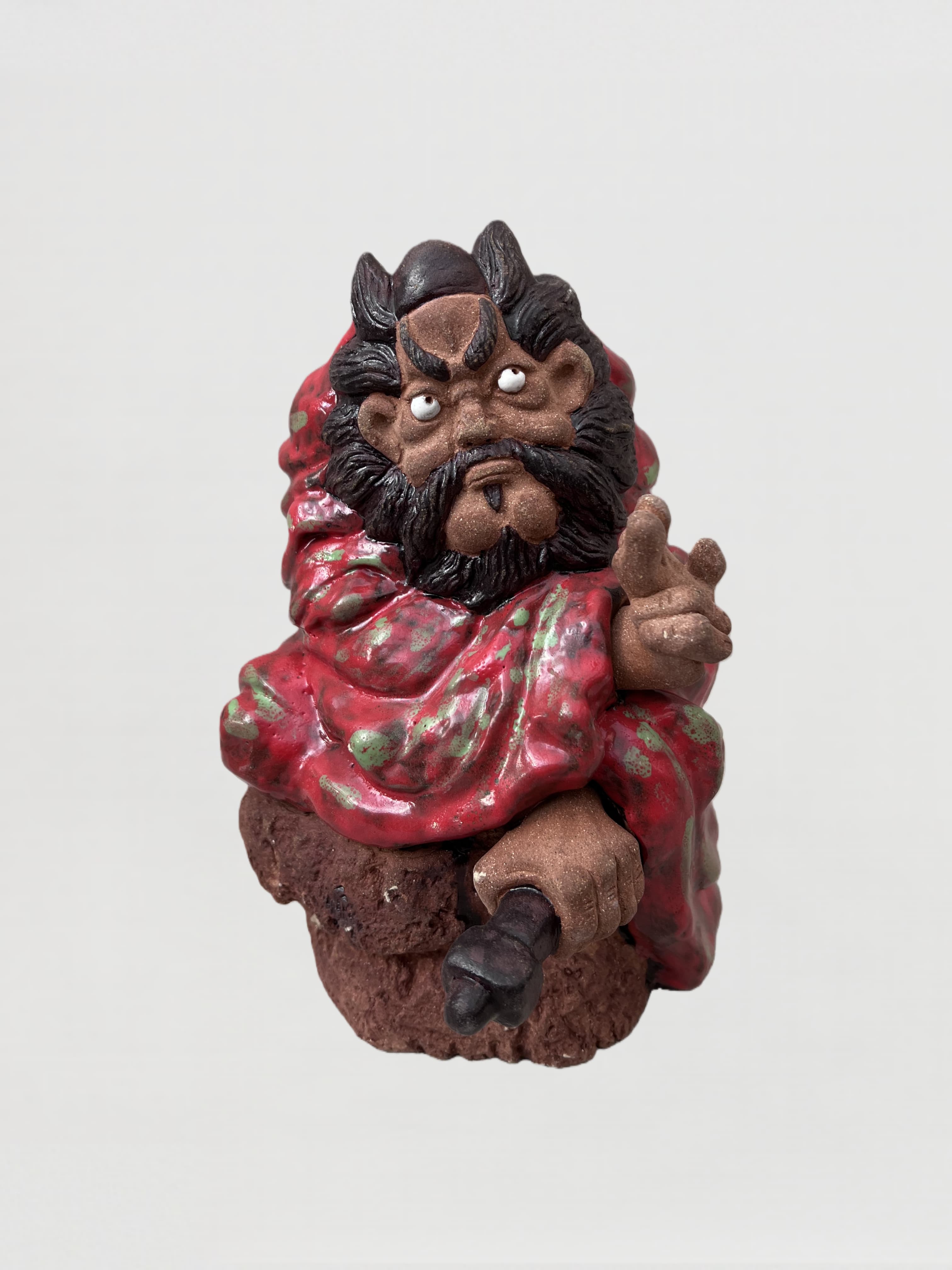 紅衣鍾馗》｜手工陶泥人物雕塑・泥言Clay Tales