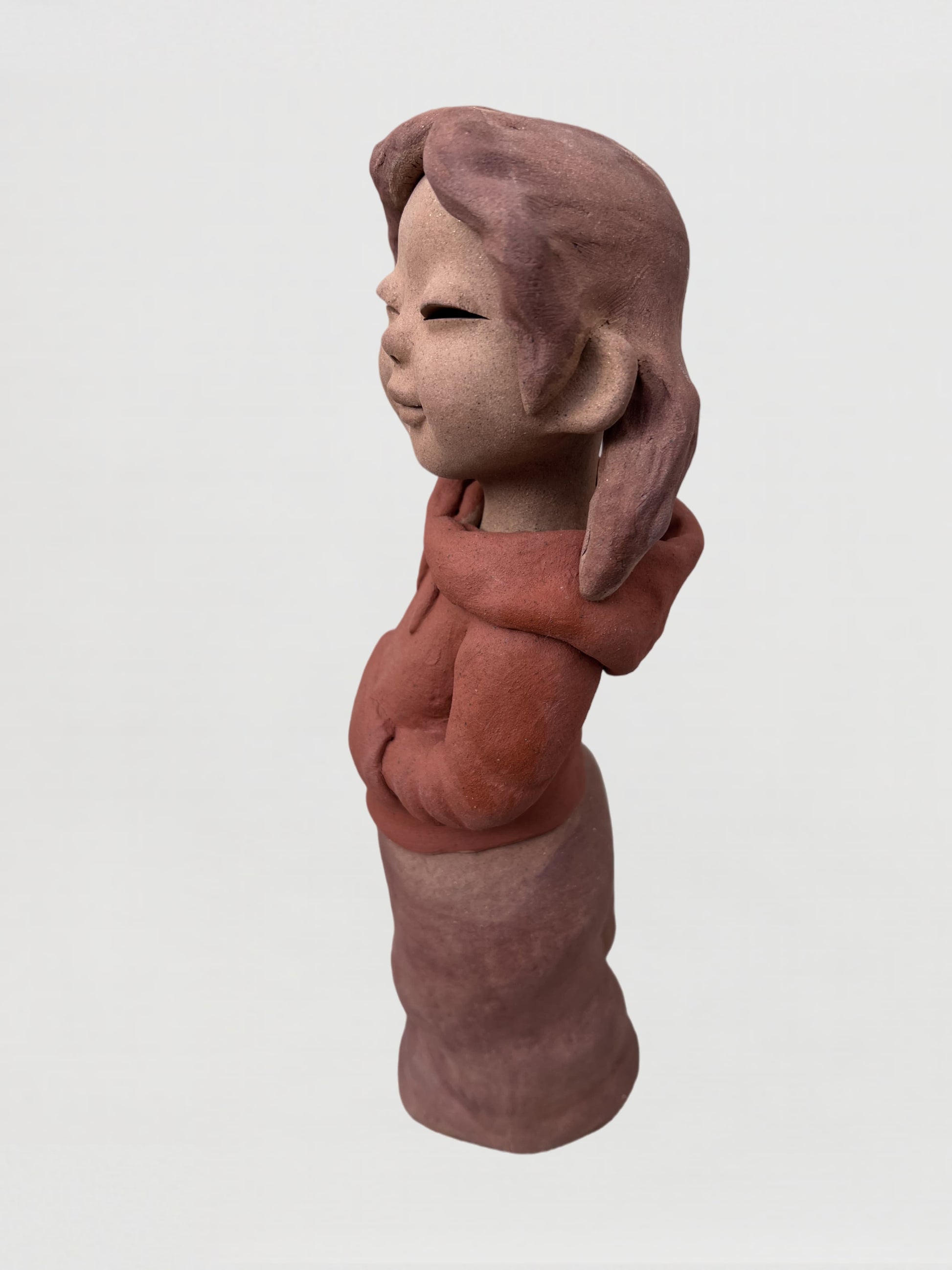 Handmade clay figurine – 微笑女孩