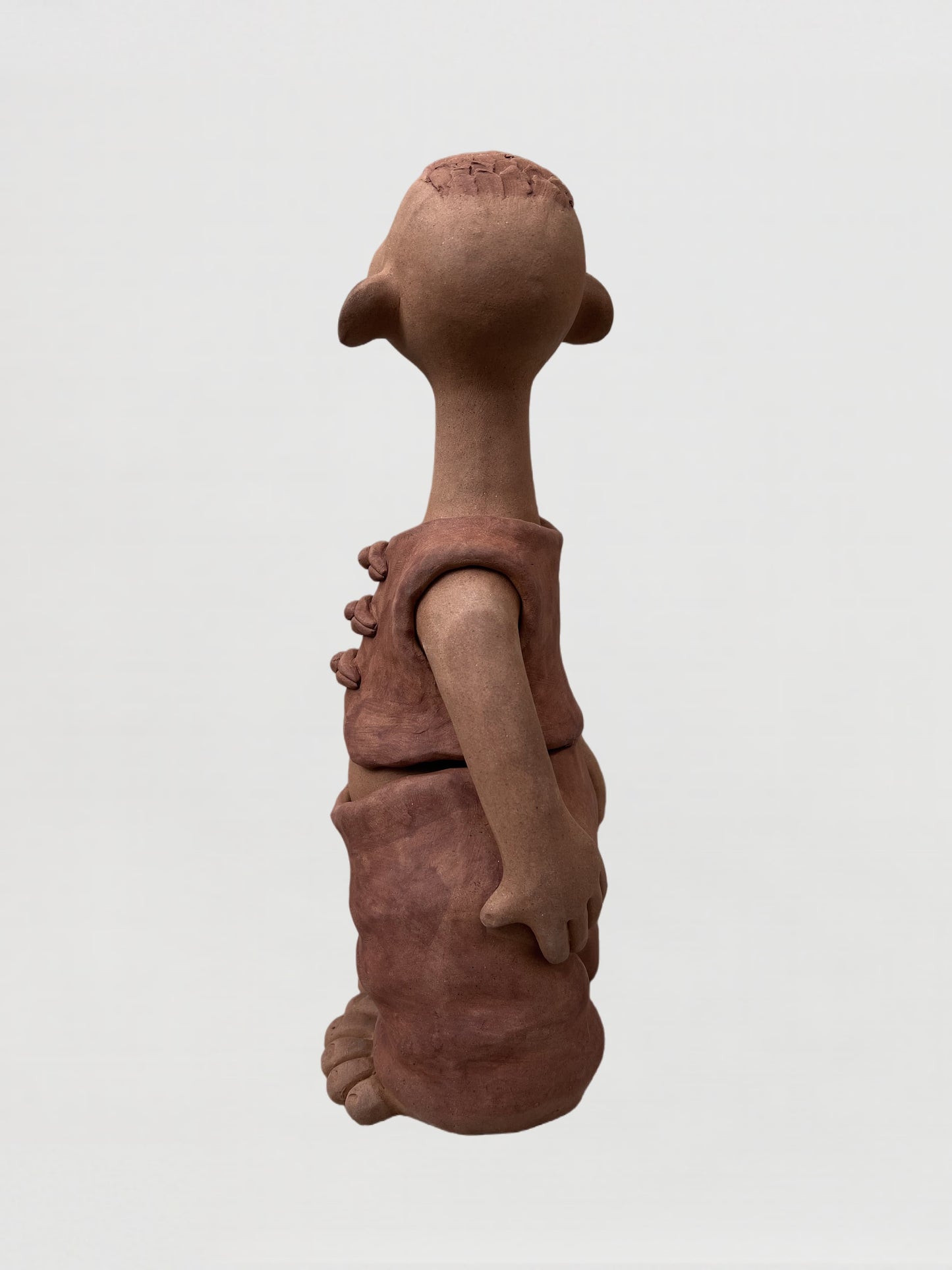 Handmade clay figurine – 仰首少年
