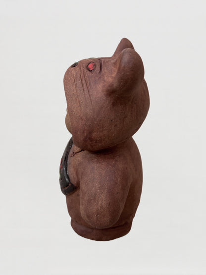 Handmade clay figurine – 虎帽靜憩童-小號