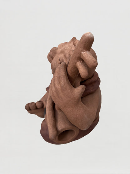 Handmade clay figurine – 巷隅拉胡者