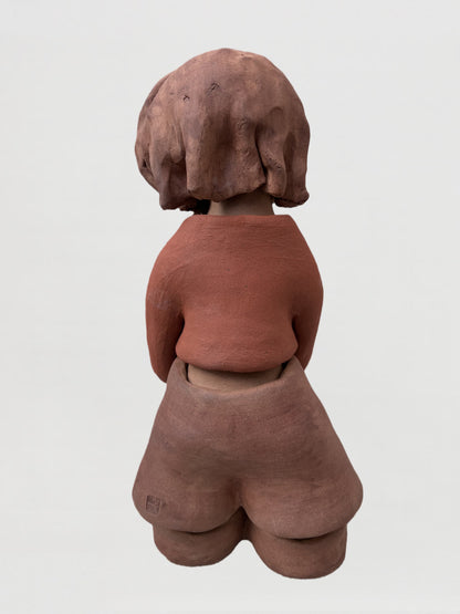 Handmade clay figurine – 淳朴農家婦
