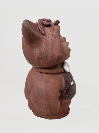 Handmade clay figurine – 虎帽歌童