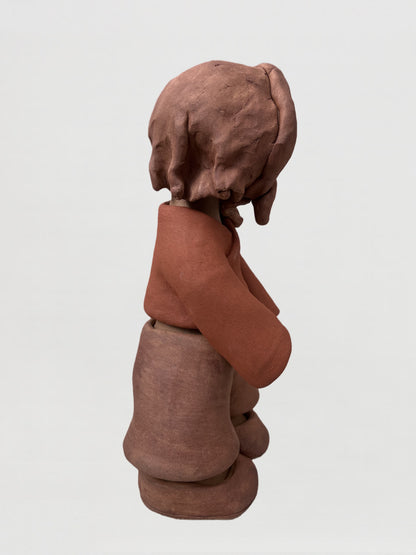 Handmade clay figurine – 淳朴農家婦