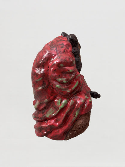 Handmade clay figurine – 紅衣鍾馗