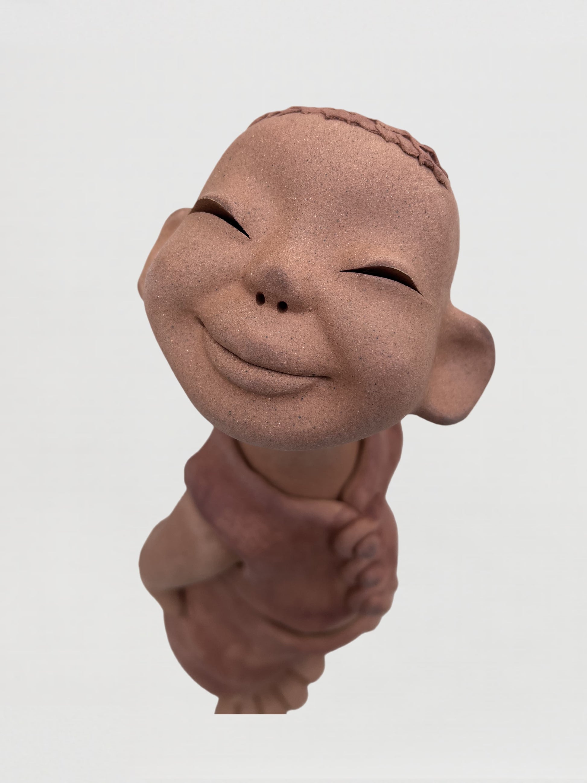 Handmade clay figurine – 仰首少年