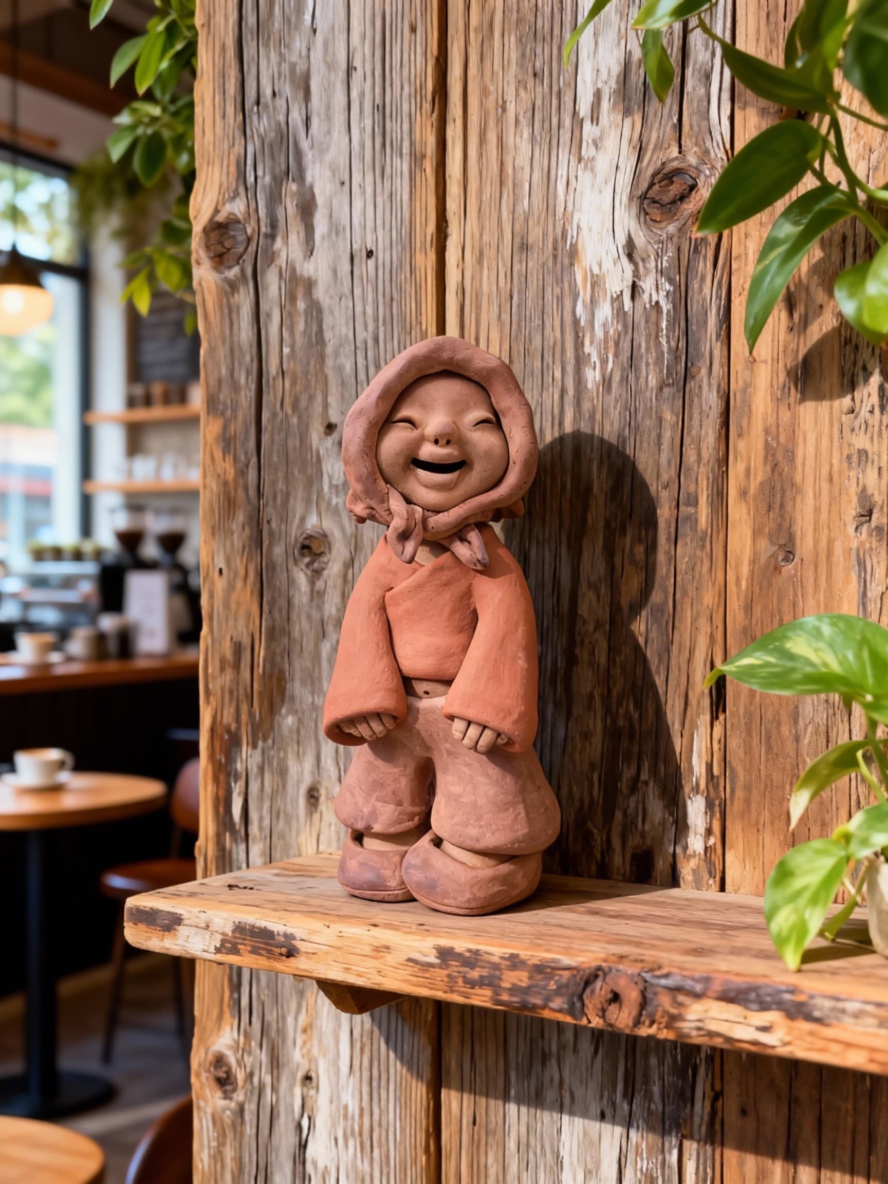 Handmade clay figurine – 淳朴農家婦