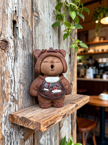 Handmade clay figurine – 虎帽歌童