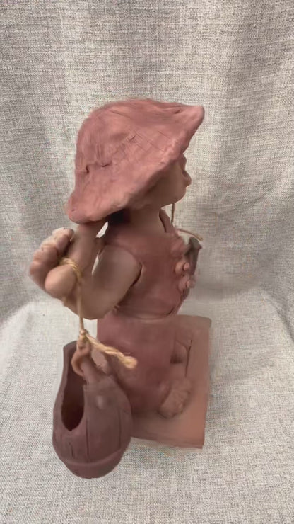 赤腳童‧挑水忙