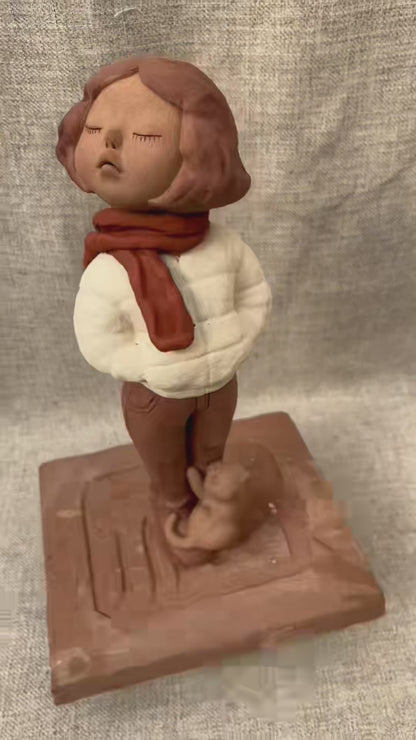 新時代女孩與貓